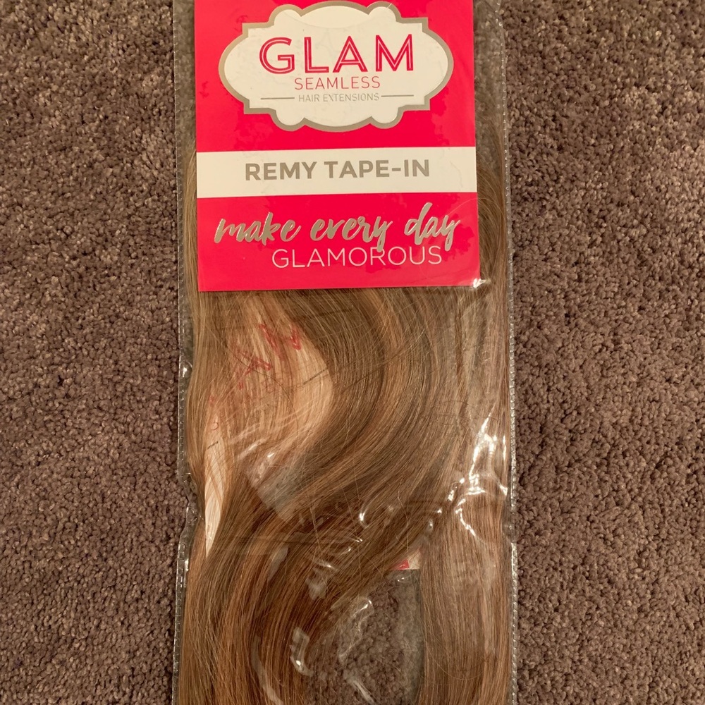 20” tape-in hair extensions